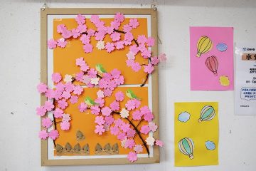 桜の紙細工